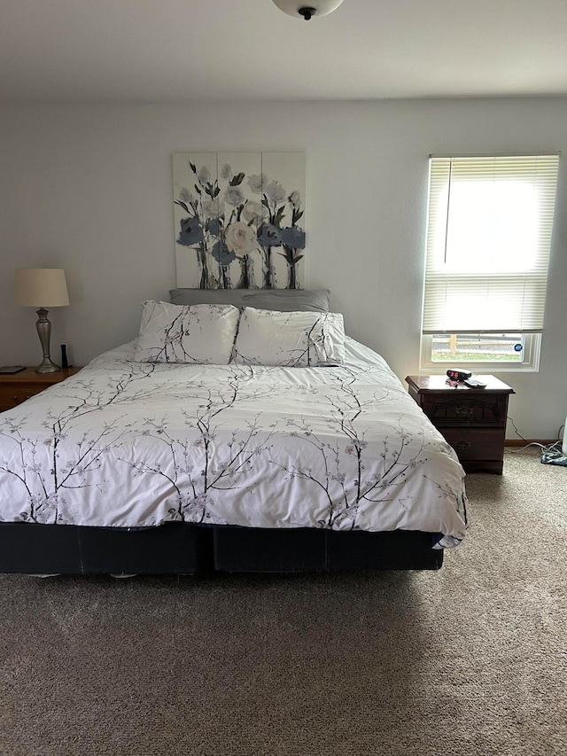 bedroom featuring carpet flooring