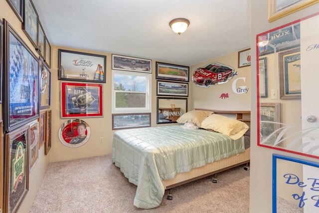 5085 W Redstone Rd, Michigan, MI 48880 - carpeted bedroom featuring a textured ceiling
