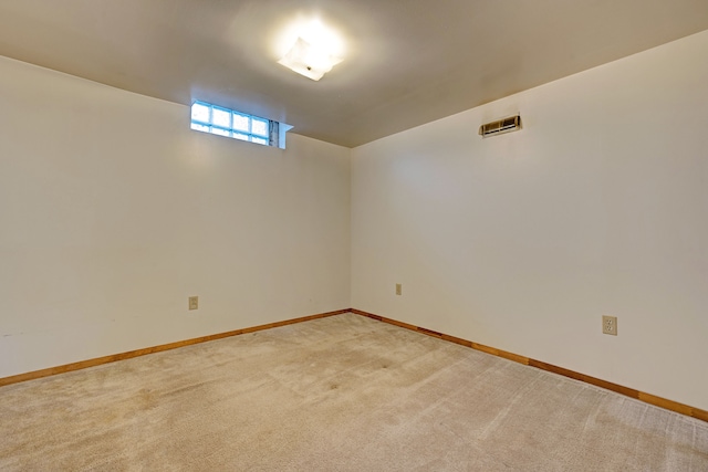 view of carpeted empty room