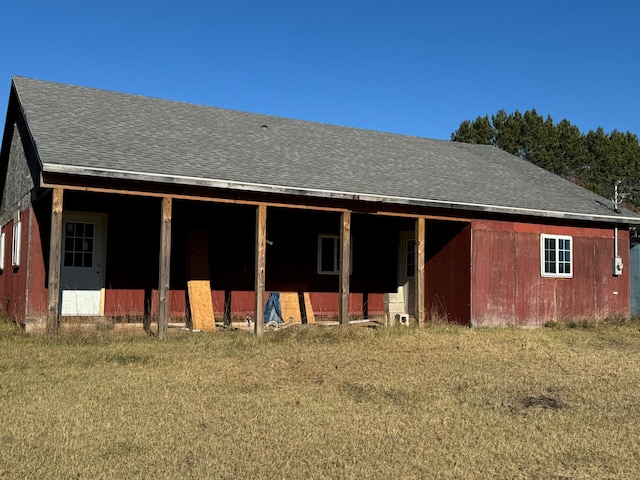 view of horse barn