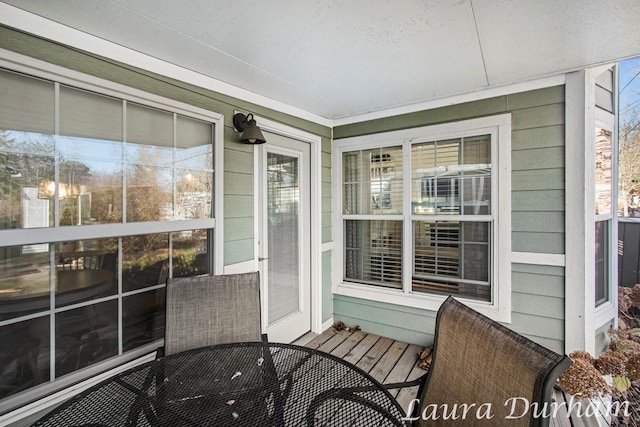 view of sunroom / solarium