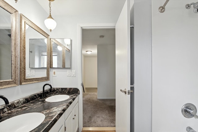 bathroom with vanity