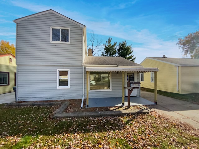 view of back of property