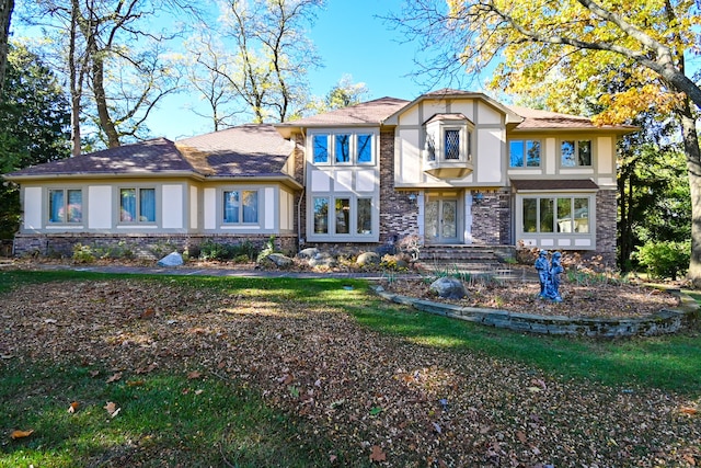 view of tudor-style house