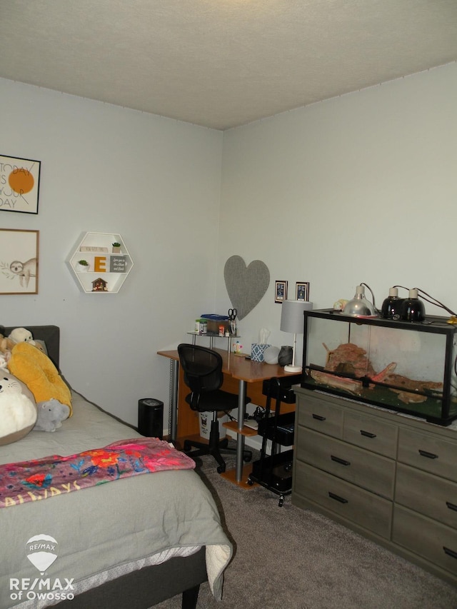 bedroom with carpet floors