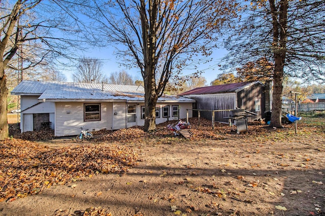 view of rear view of property