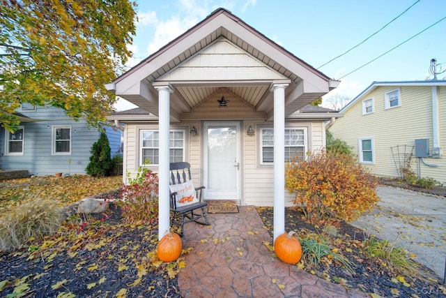 view of front of home