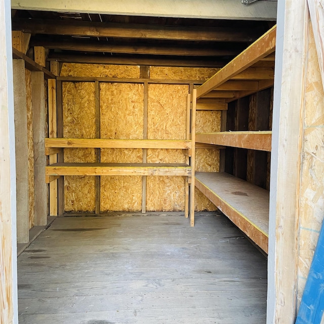 view of storage room