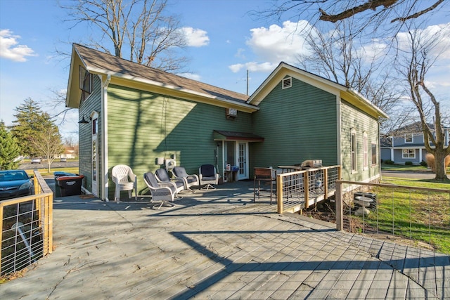 view of rear view of property