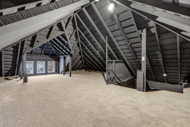 view of attic