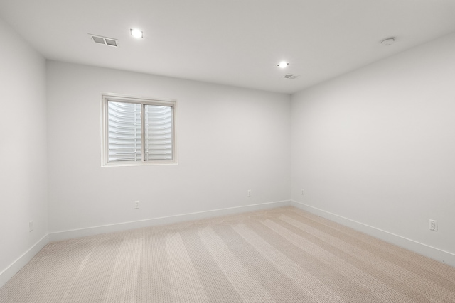 empty room with light carpet