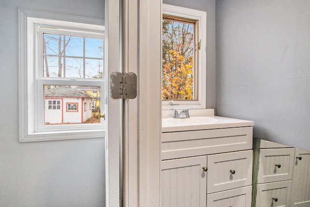 bathroom featuring vanity