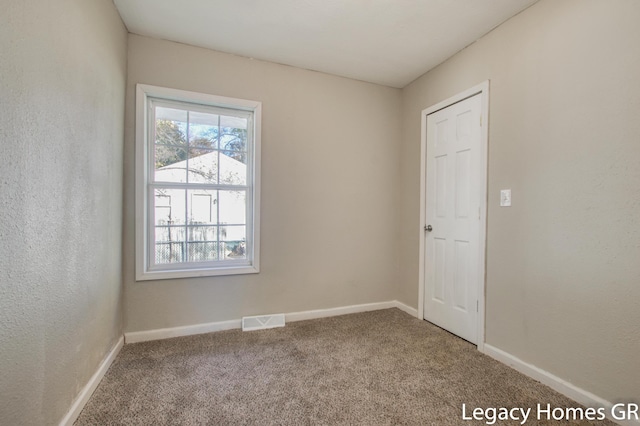 view of carpeted empty room