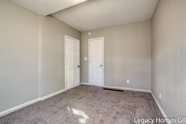 view of carpeted empty room