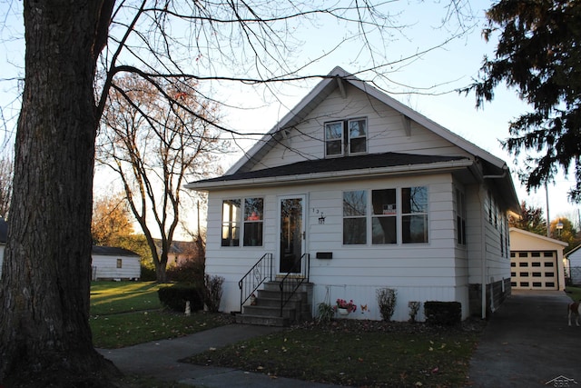 view of bungalow