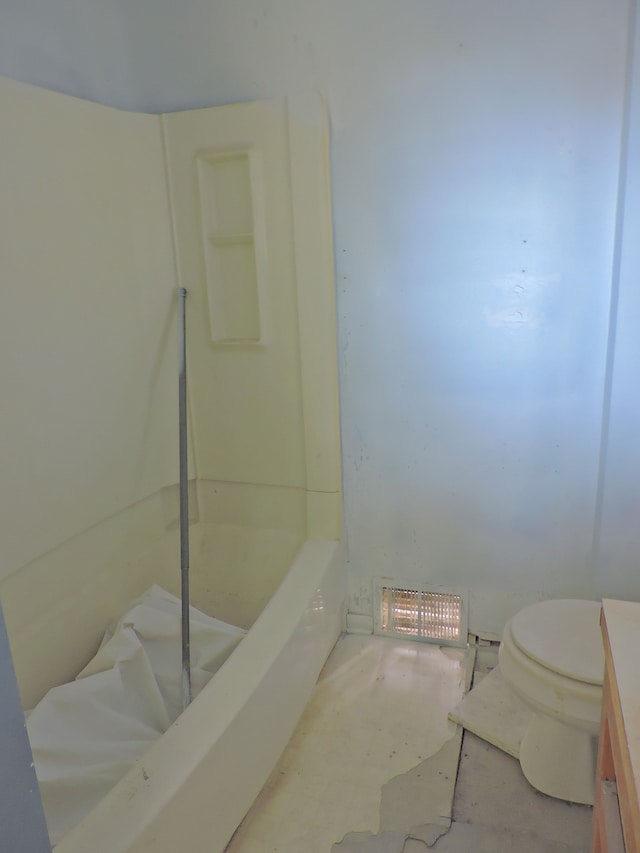456 Leta Ave, Flint, MI 48507 - bathroom with vanity, a bathtub, toilet, and a shower