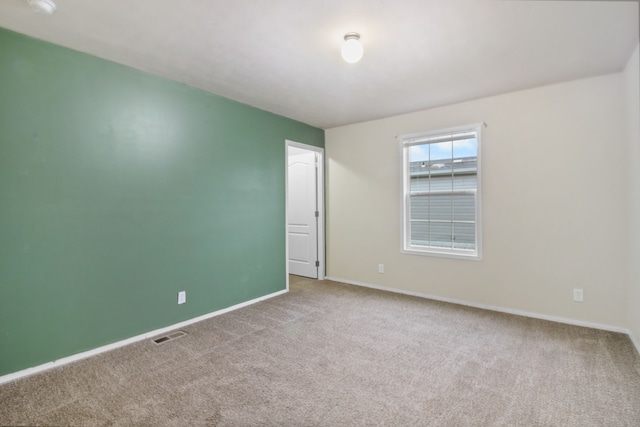 view of carpeted empty room