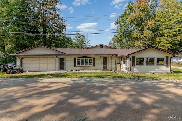 ranch-style house with a garage