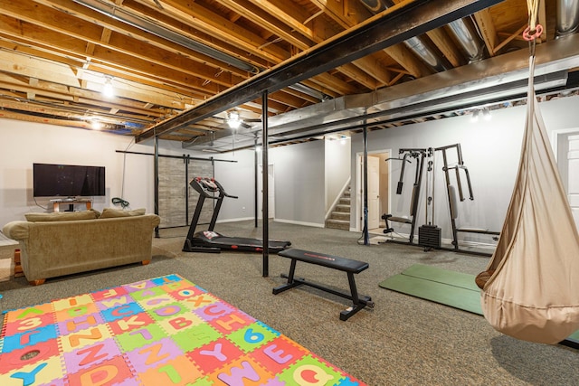 view of exercise room