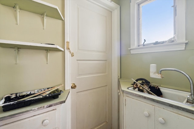 interior space with sink