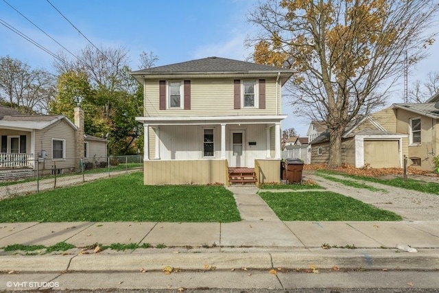 view of front of house with a front yard