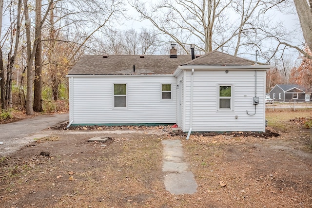 view of rear view of property