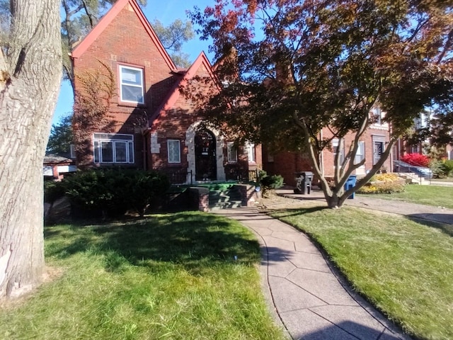 17366 Monica St, Detroit, MI 48221 - english style home with brick siding and a front lawn