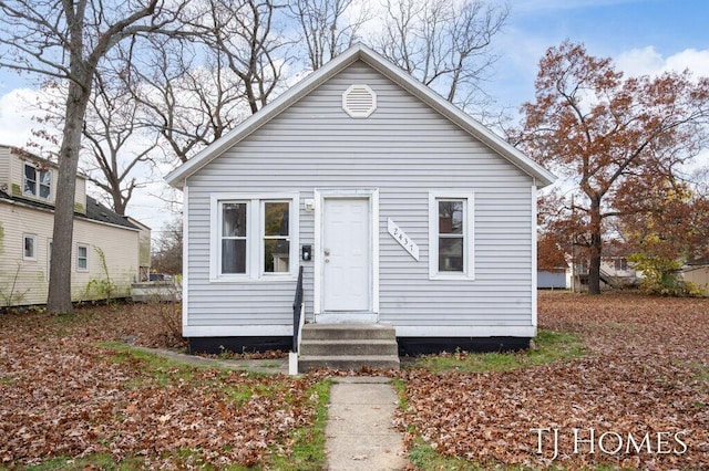 view of bungalow-style house