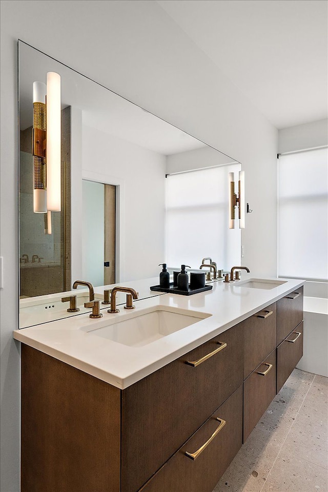 kitchen with plenty of natural light and sink