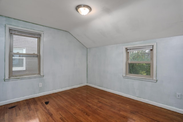 22167 Rausch Ave, Eastpointe, MI 48021 - additional living space featuring wood finished floors, lofted ceiling, and baseboards