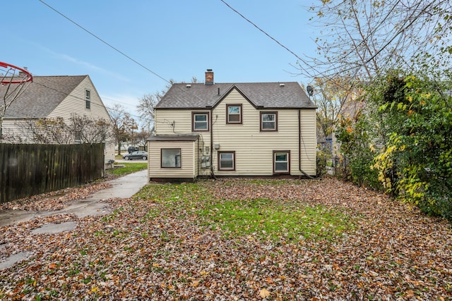 view of rear view of property