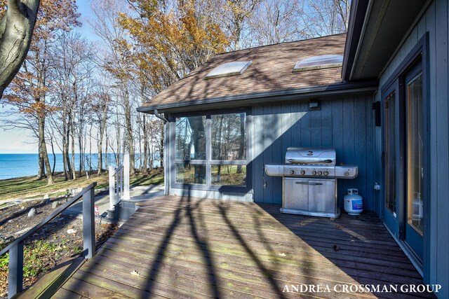 1155 Edgewater Ter, South Haven, MI 49090 - deck featuring a water view