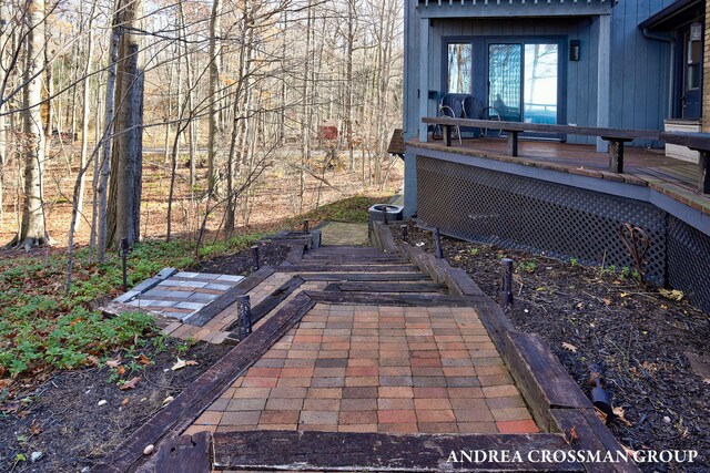1155 Edgewater Ter, South Haven, MI 49090 - view of patio with a deck