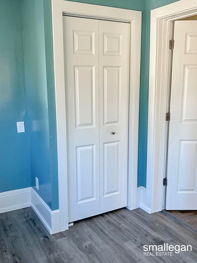 interior space featuring hardwood / wood-style flooring