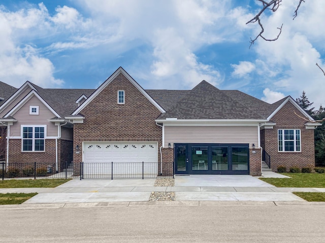 view of front of home with french doors