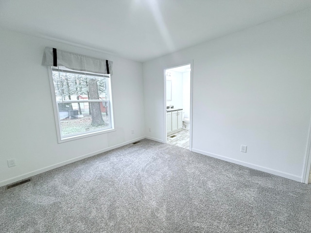 view of carpeted empty room