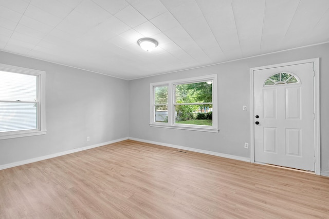 entryway featuring light hardwood / wood-style floors