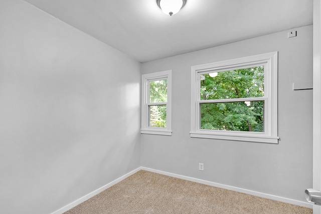 view of carpeted empty room