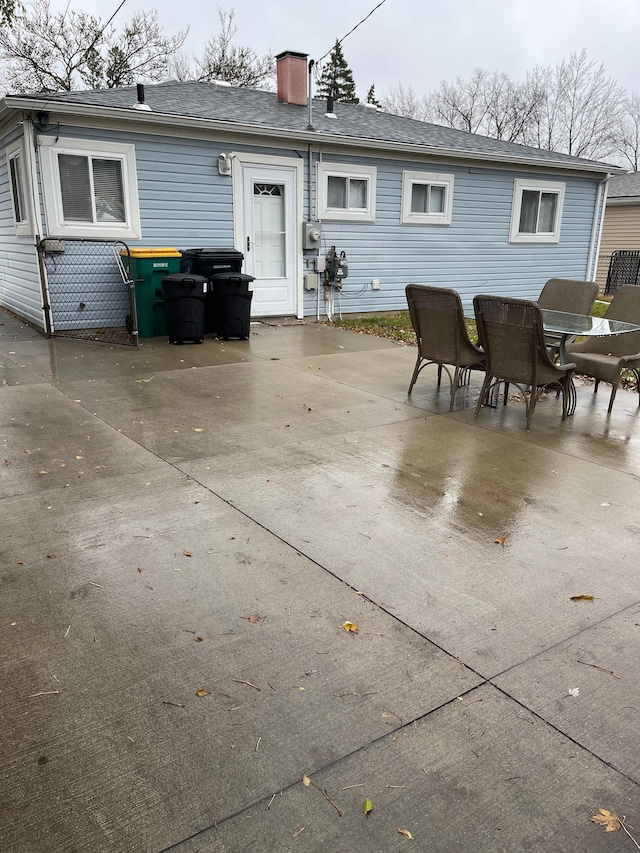 rear view of house featuring a patio area