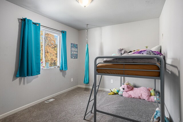 bedroom with carpet floors