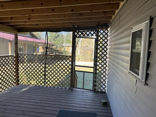 2965 Pointe Aux Barques Rd, Port Austin, MI 48467 - view of deck
