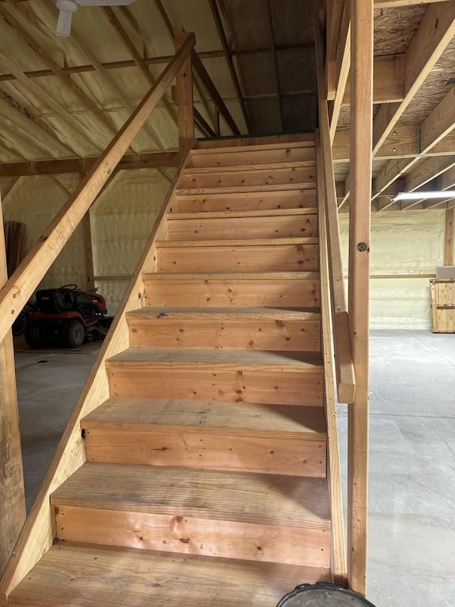 2965 Pointe Aux Barques Rd, Port Austin, MI 48467 - stairway featuring concrete floors