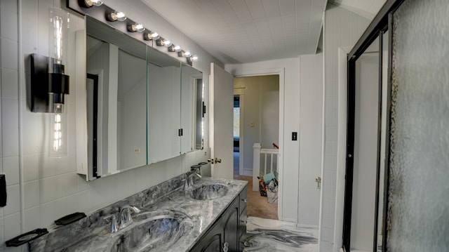 1644 Mason St, Flint, MI 48503 - bathroom featuring double vanity