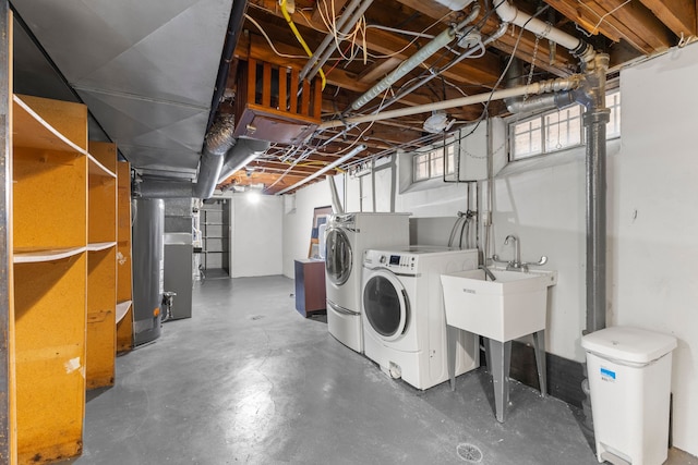 laundry area featuring independent washer and dryer