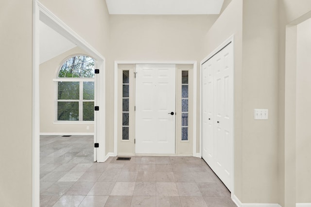 view of entrance foyer