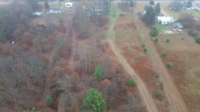 drone / aerial view featuring a rural view