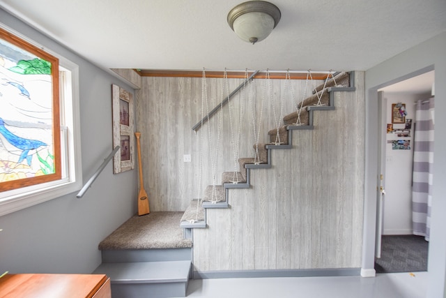 view of stairway