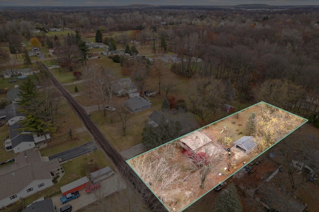 birds eye view of property