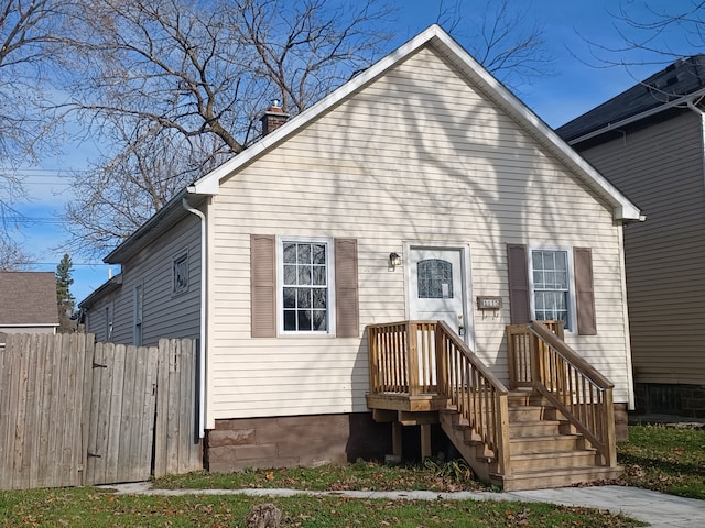 view of front of property