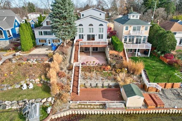 birds eye view of property